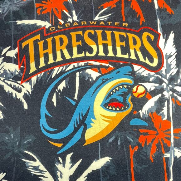 Clearwater Threshers Shirt Mens XL Hawaiian Baseball Minor League Baseball - Picture 2 of 13